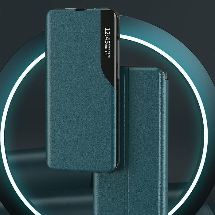 Ruhtel - Eco Läder View Case till Xiaomi Poco M3 / Redmi 9T - Blå