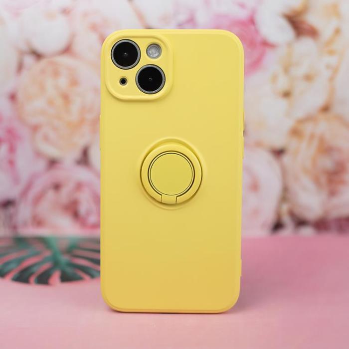 OEM - iPhone 11 Mobilskal Finger Grip - Gul