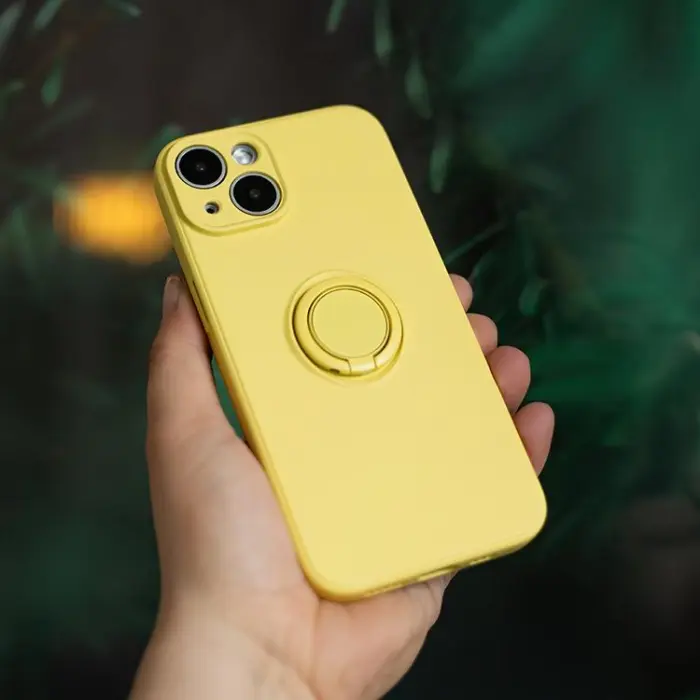 OEM - Xiaomi Redmi Note 13 5G Mobilskal Finger Grip - Gul