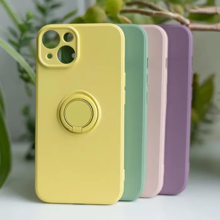 OEM - Xiaomi Redmi Note 13 5G Mobilskal Finger Grip - Gul