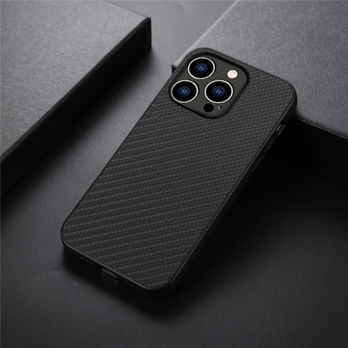 OEM - iPhone 15 Pro Max Mobilskal Carbon Fiber - Svart