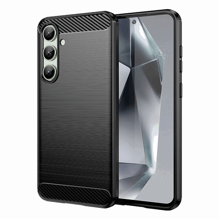 OEM - Galaxy A56/A36 Mobilskal Carbon Flexible - Svart