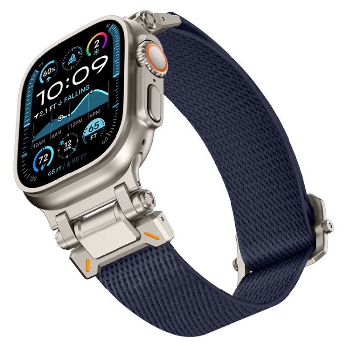A-One Brand - Apple Watch 42/44/45/46/49mm Armband Nylon - Blå