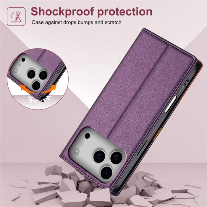 N.BEKUS - N.BEKUS iPhone 17 Pro Max Plånboksfodral RFID Blocking P3