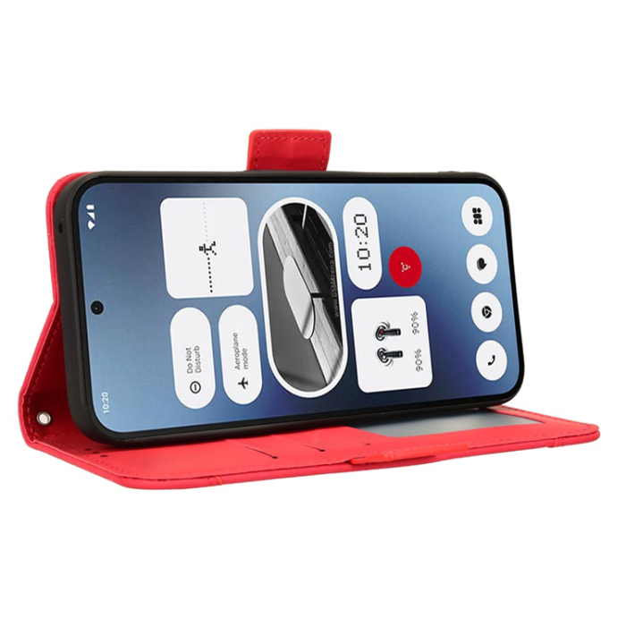 A-One Brand - Nothing Phone (2a) Plus/(2a) Plånboksfodral Läder - Röd