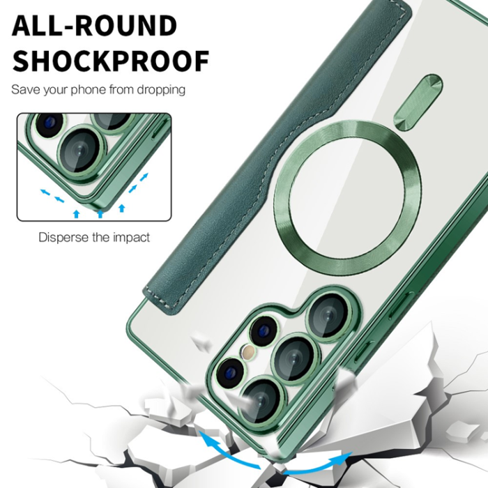 A-One Brand - Galaxy S25 Ultra Plånboksfodral MagSafe RFID Blocking 