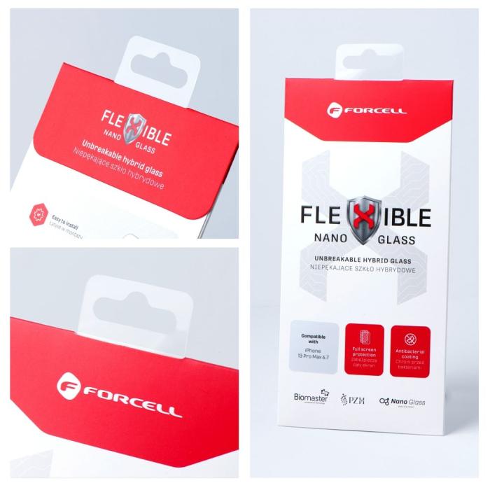 Forcell - Forcell iPhone 13/13 Pro Skärmskydd av Flexible Hybrid