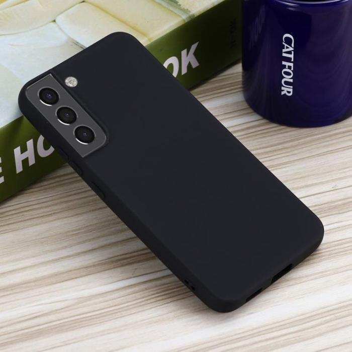 A-One Brand - Liquid Silicone Skal Galaxy S22 5G - Svart