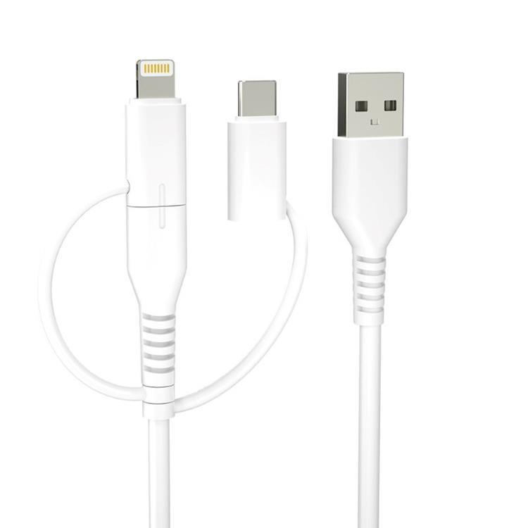 Forever 3in1 USB-A till USB-CMicro-USBLightning Kabel 1.5m | 3541 | AlltMobil