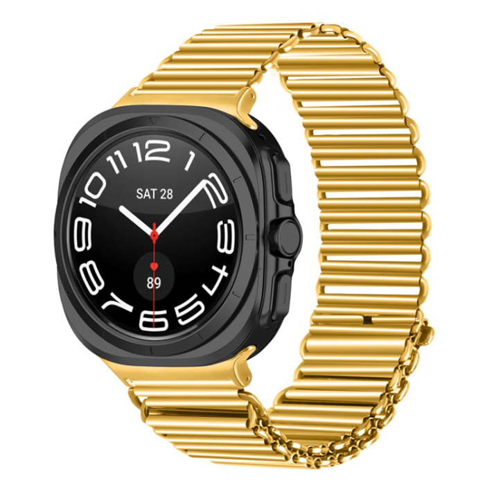 A-One Brand - Galaxy Watch 8/8 Classic (40/44/46mm) Armband Metal - Guld
