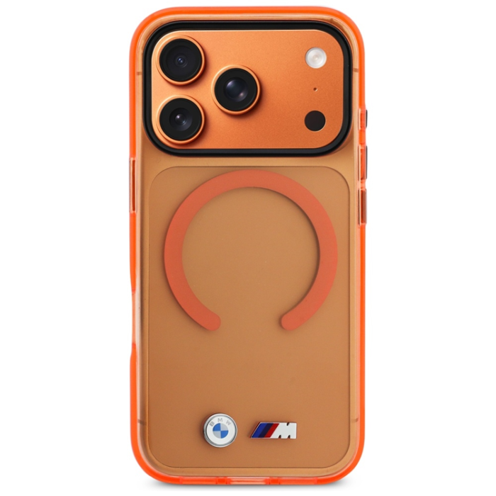 BMW - BMW Mobilskal iPhone 17 Pro Max Magsafe M IML Metal Logos - Orange