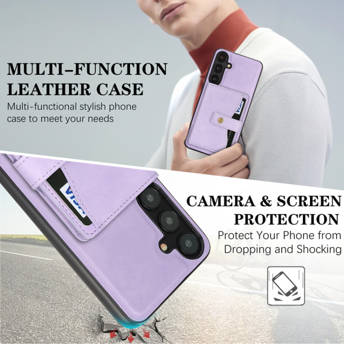 A-One Brand - Galaxy S25 Mobilskal MagSafe Detachable Korthållare Kickstand