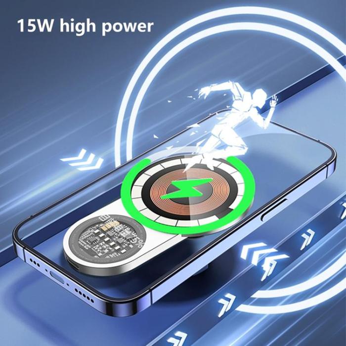 OEM - Trådlös Laddningsfäste för fordonsnavigering 15W för Tesla A8S