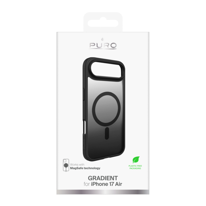 Puro - Puro iPhone Air Mobilskal Magsafe Gradient TPU - Svart