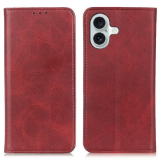 A-One Brand - iPhone 17 Plånboksfodral Äkta läder - Röd