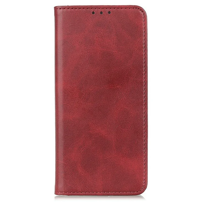 A-One Brand - iPhone 17 Plånboksfodral Äkta läder - Röd