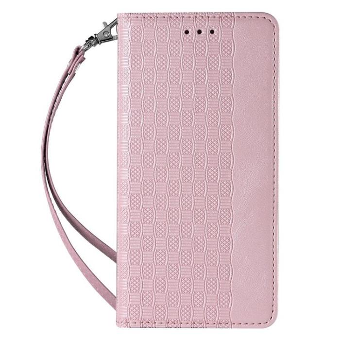 UTGATT1 - Galaxy S22 Plånboksfodral Magnet Strap - Rosa