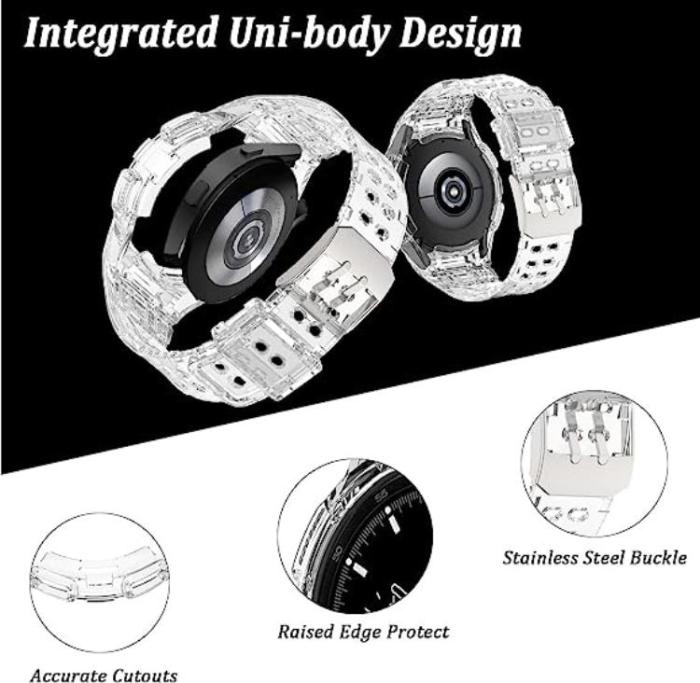 OEM - Galaxy Watch 4/5 (46mm) Replacement Case Band - Clear