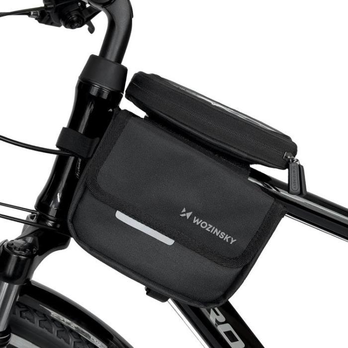 Wozinsky - Wozinsky Ram Cykelväska Cykelväska Vattentätt Telefonfodral 1.5l - Svart