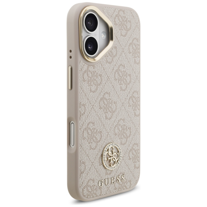 Guess - Guess iPhone 17 Mobilskal Magsafe Strass Logo - Rosa