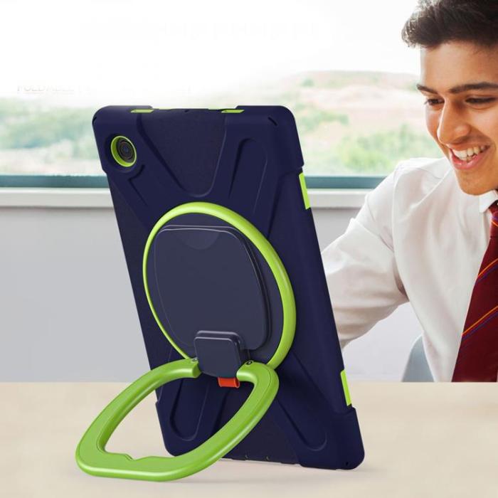 Tech-Protect - Tech-Protect X-Armor Skal Galaxy Tab A8 10.5 - Navy/Lime