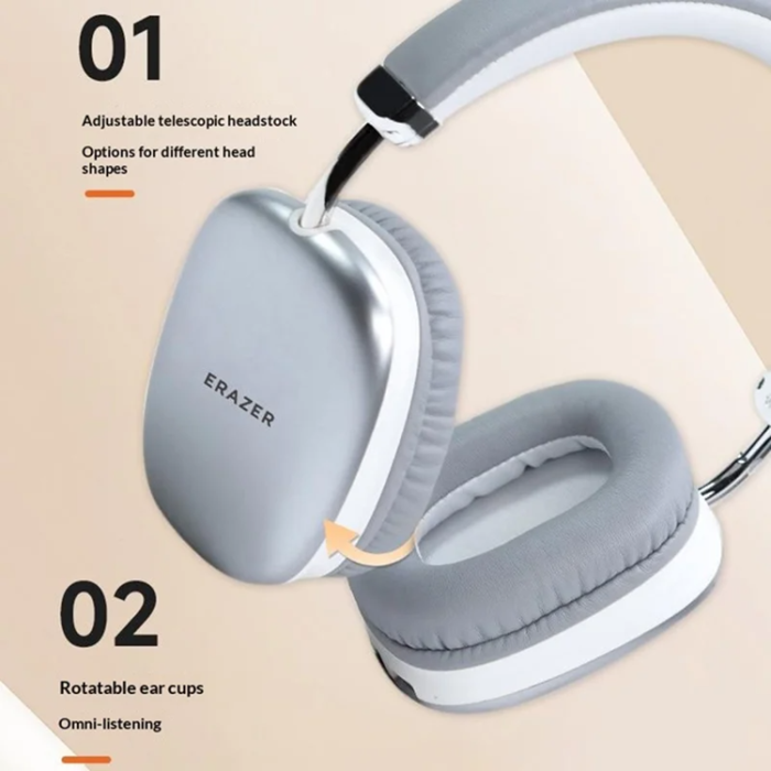ERAZER - ERAZER Over-Ear Hörlurar NAC Bluetooth EM-Z03MAX - Tarnish