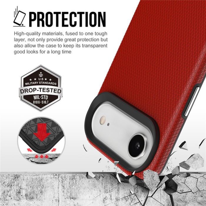 A-One Brand - iPhone 17 Air Mobilskal MagSafe Protective TPU+PC - Röd