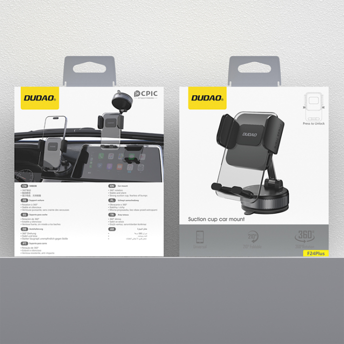 Dudao - Dudao Bilhållare för Instrumentbräda F24PLUS - Svart