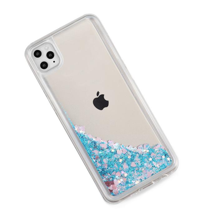 Boom of Sweden - Glitter Skal till Apple iPhone 11 Pro Max - Blå