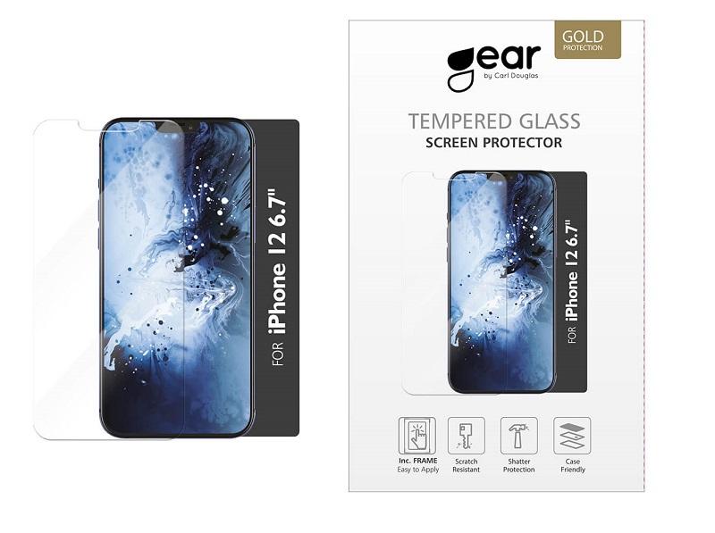 iPhone 12 Pro Max GEAR Härdat Glas Skärmskydd 2.5D Full Cover - Clear | 5468 | AlltMobil
