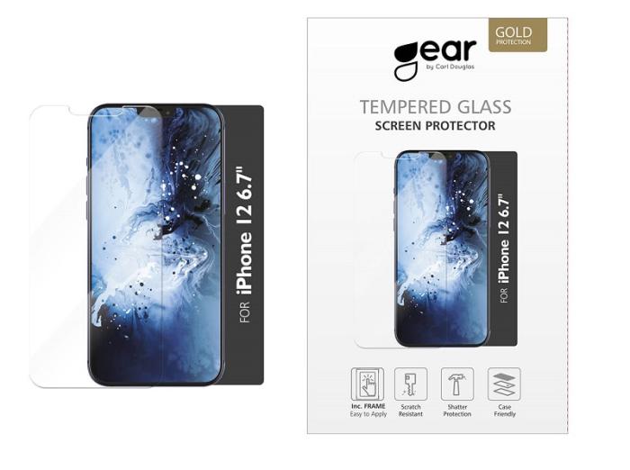 GEAR - iPhone 12 Pro Max | GEAR Härdat Glas Skärmskydd 2.5D Full Cover - Clear