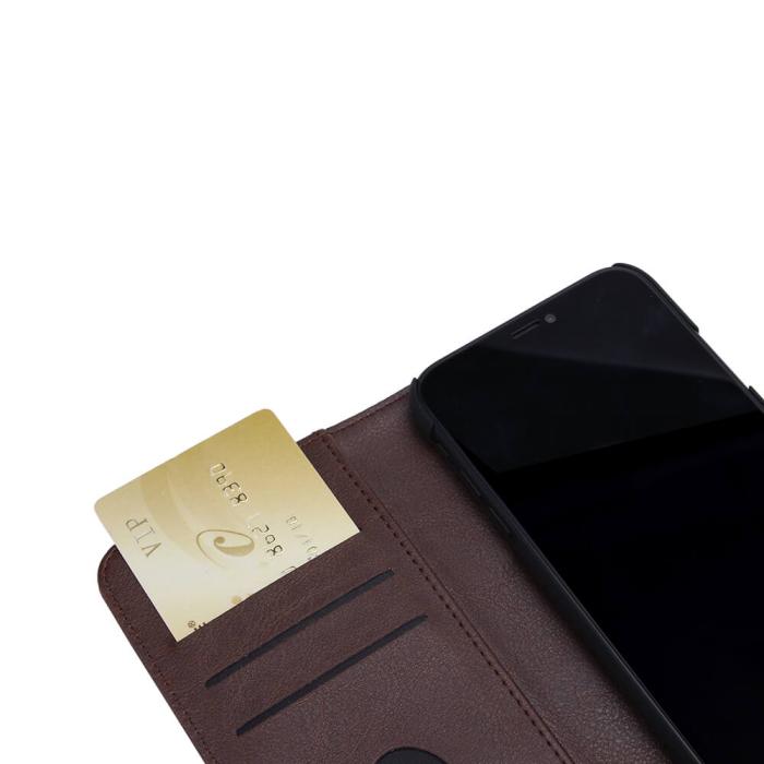 Radicover - RADICOVER iPhone 12 & 12 Pro Plånboksfodral Strålningsskydd - Brun