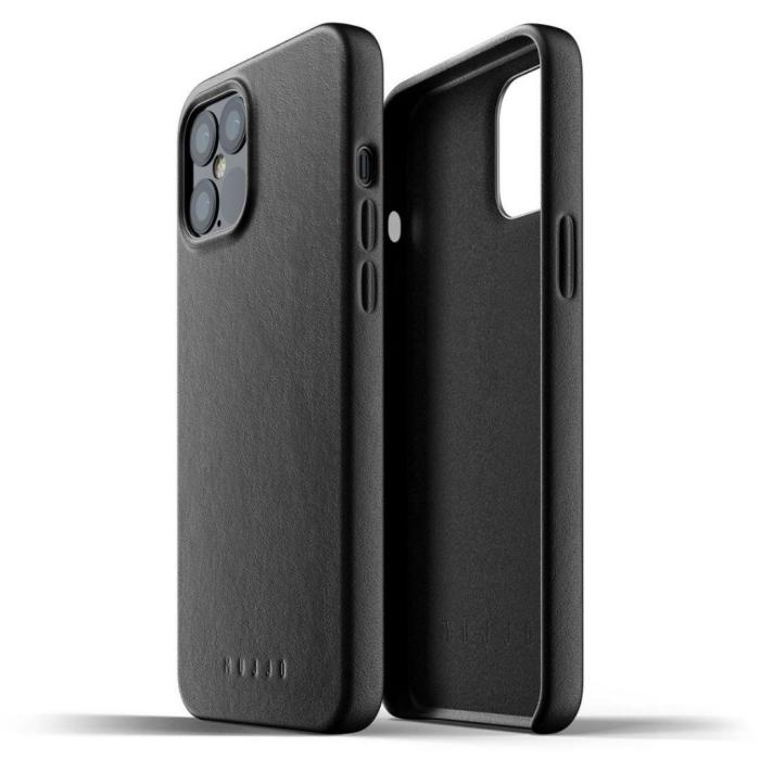 UTGATT1 - Mujjo Full Leather Case till iPhone 12 Pro Max - Svart