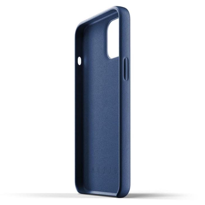 UTGATT5 - Mujjo Full Leather Case till iPhone 12 Pro Max - Monacoblå