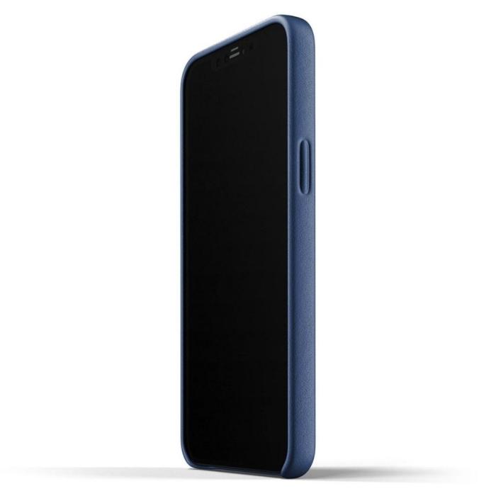 UTGATT5 - Mujjo Full Leather Case till iPhone 12 Pro Max - Monacoblå