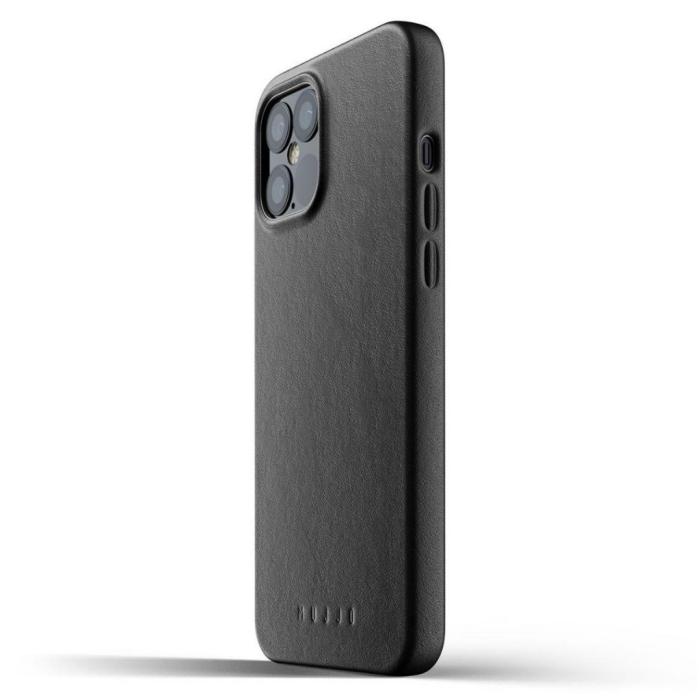UTGATT1 - Mujjo Full Leather Case till iPhone 12 Pro Max - Svart