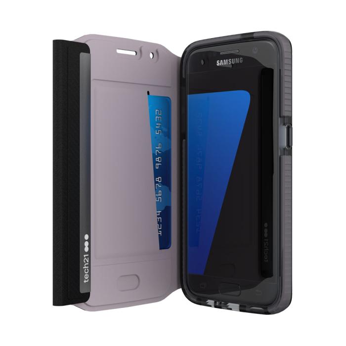 UTGATT5 - Tech21 Evo Wallet Fodral till Samsung Galaxy S7 - Svart