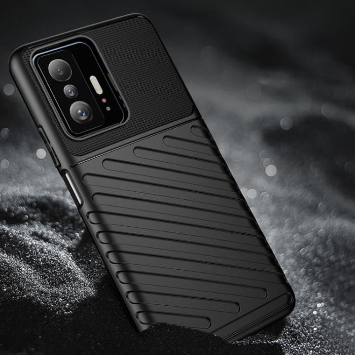 UTGATT1 - Thunder Flexible Armored Skal Xiaomi Mi 11T/11T Pro - Svart