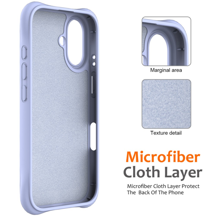 A-One Brand - iPhone 17 Mobilskal MagSafe Silikon Ripple Liquid - Lila