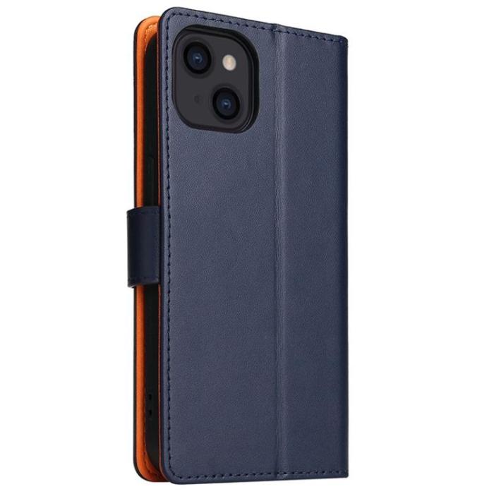 OEM - iPhone 14 Pro Max Plånboksfodral Dual Flip - Blå