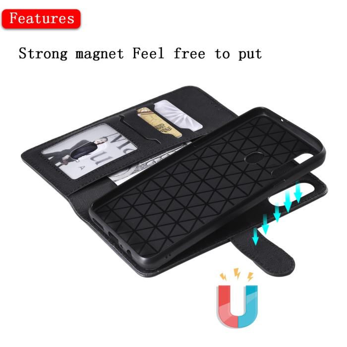 OEM - Detachable 2-in-1 Plånboksfodral Samsung Galaxy A20s - Svart
