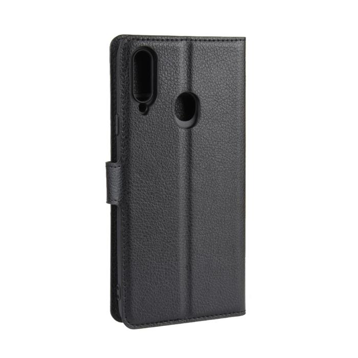OEM - Litchi Plånboksfodral Samsung Galaxy A20s - Svart
