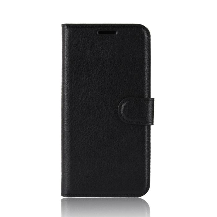 OEM - Litchi Plånboksfodral Samsung Galaxy A20s - Svart