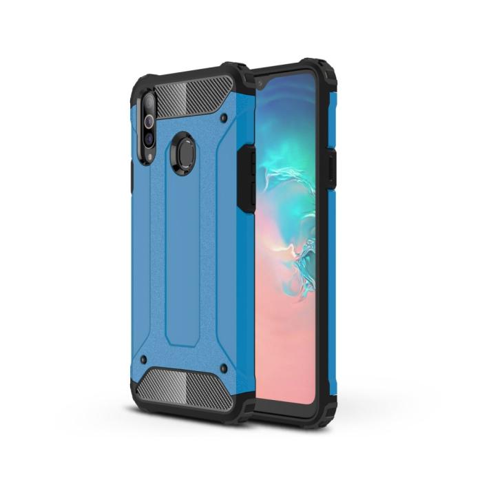 OEM - Armor Guard Mobilskal Samsung Galaxy A20s - Blå