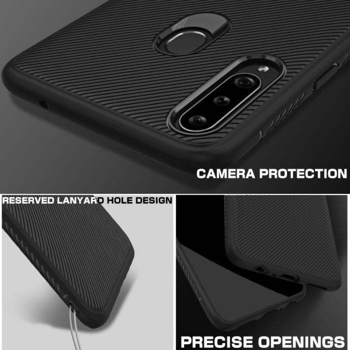OEM - Jazz Twill Mobilskal Samsung Galaxy A20s - Svart