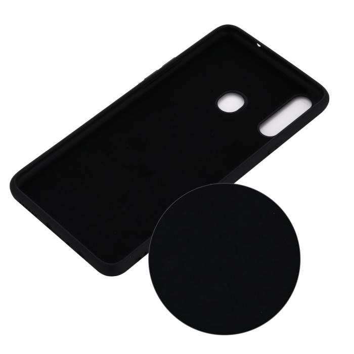 OEM - Liquid Silicone Mobilskal Samsung Galaxy A20s - Svart