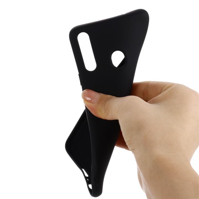 OEM - Liquid Silicone Mobilskal Samsung Galaxy A20s - Svart