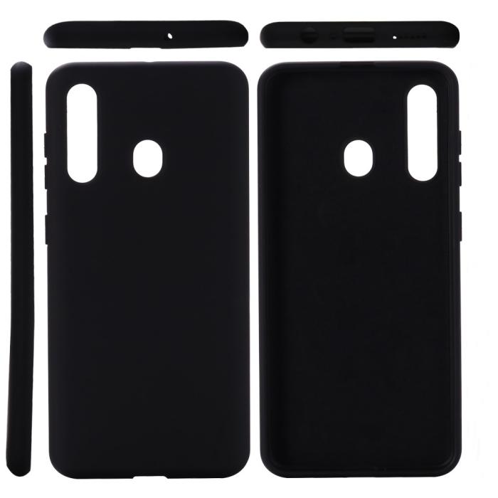 OEM - Liquid Silicone Mobilskal Samsung Galaxy A20s - Svart