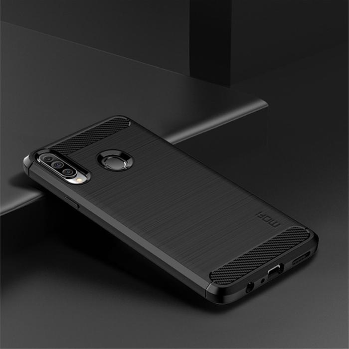 Mofi - MOFI Carbon Fiber Samsung Galaxy A20s - Blå