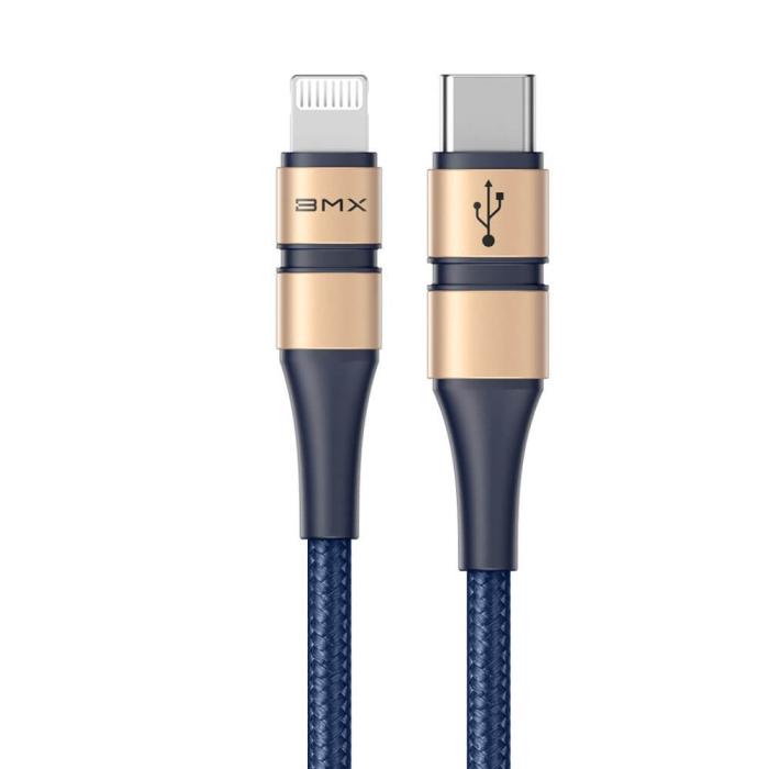 UTGATT5 - Baseus BMX MFI USB Type C PD 18W - lightning 1.2m kabel Guld